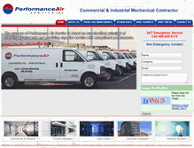 Tablet Screenshot of performanceairservice.com